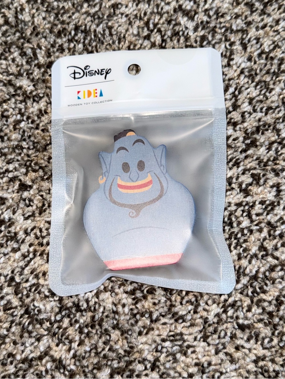 Disney KIDEA Aladdin Genie Wooden Figure Retired Japan Toy